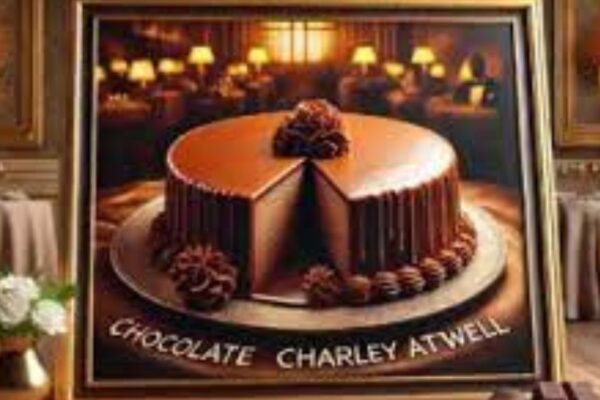 Chocolate-covered Charley Atwell treat displayed artistically.