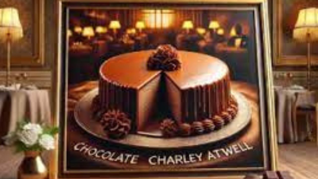 Chocolate-covered Charley Atwell treat displayed artistically.