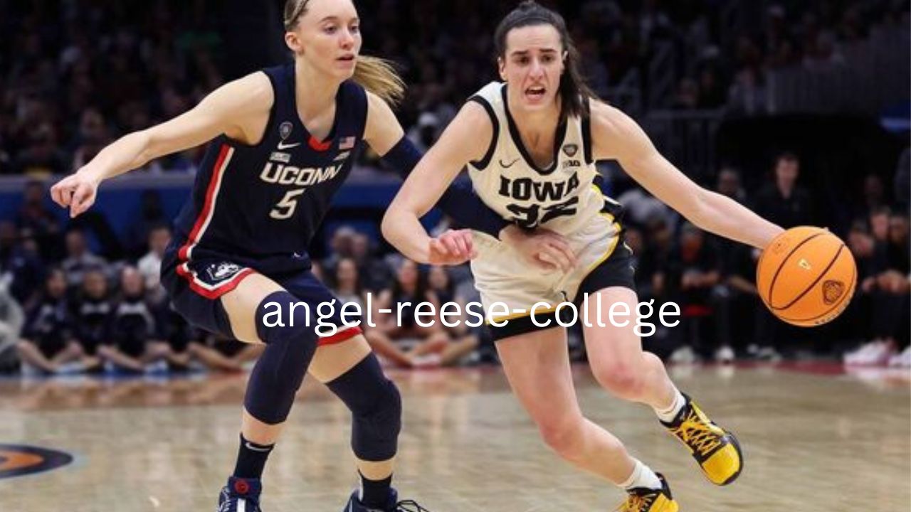 Angel Reese playing college basketball at LSU